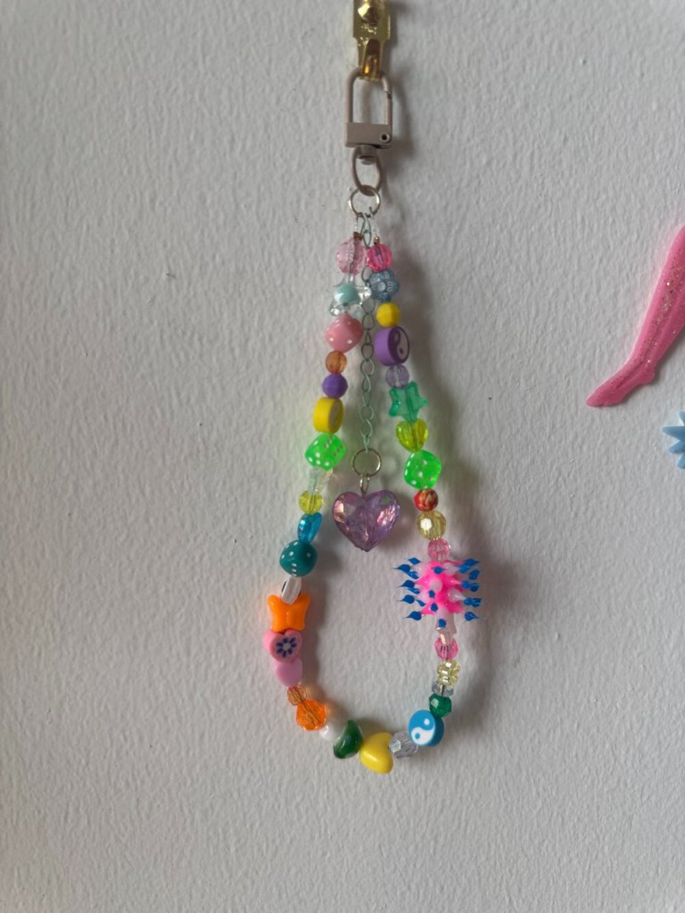 THE AQUARIUS CRYSTAL HEART BAG CHARM